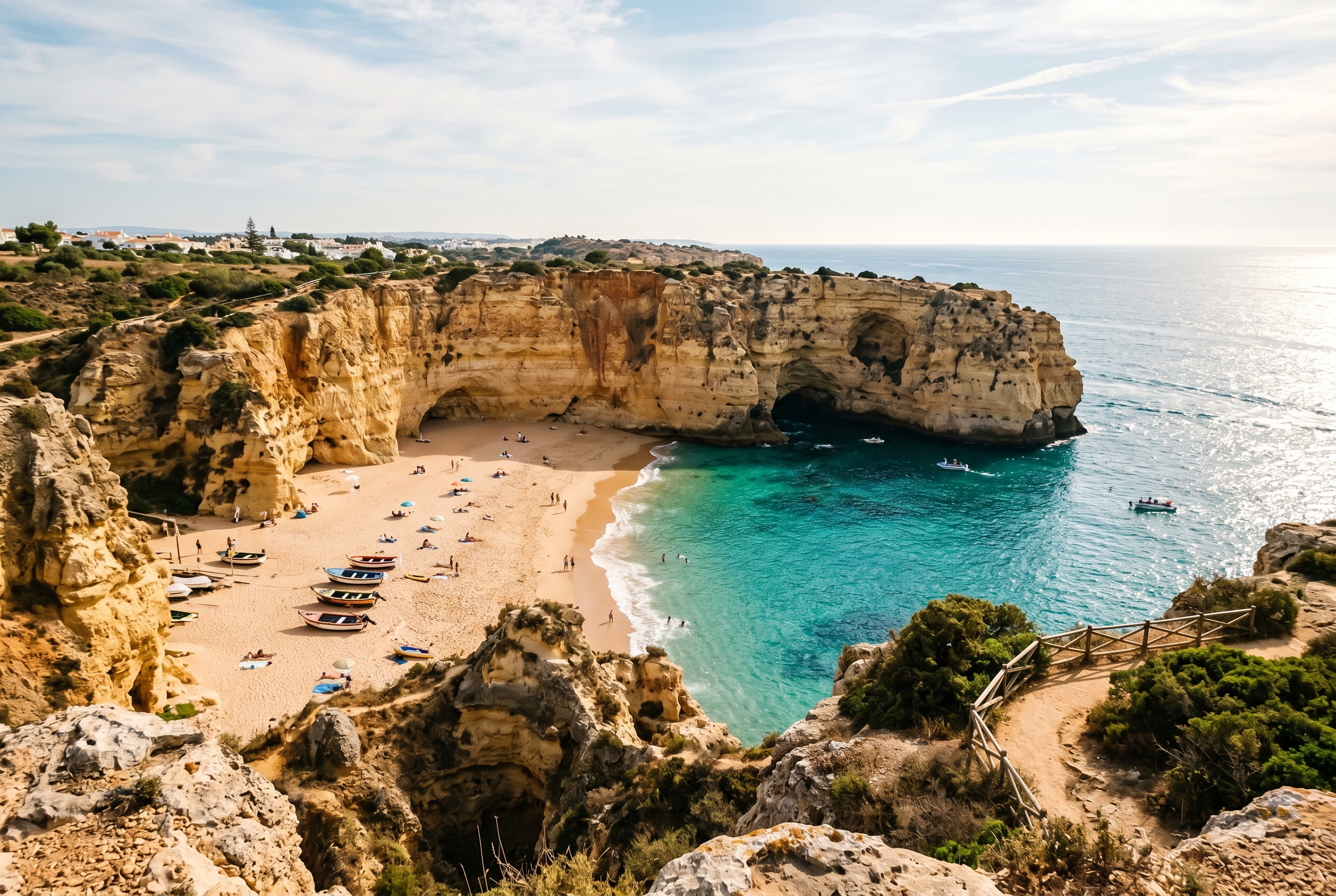 Coastline near Carvoeiro in the Algarve