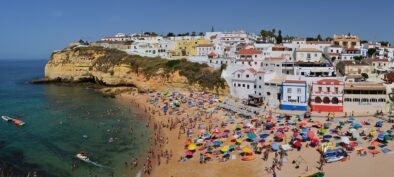 Carvoeiro beach in the Algarve, Portugal